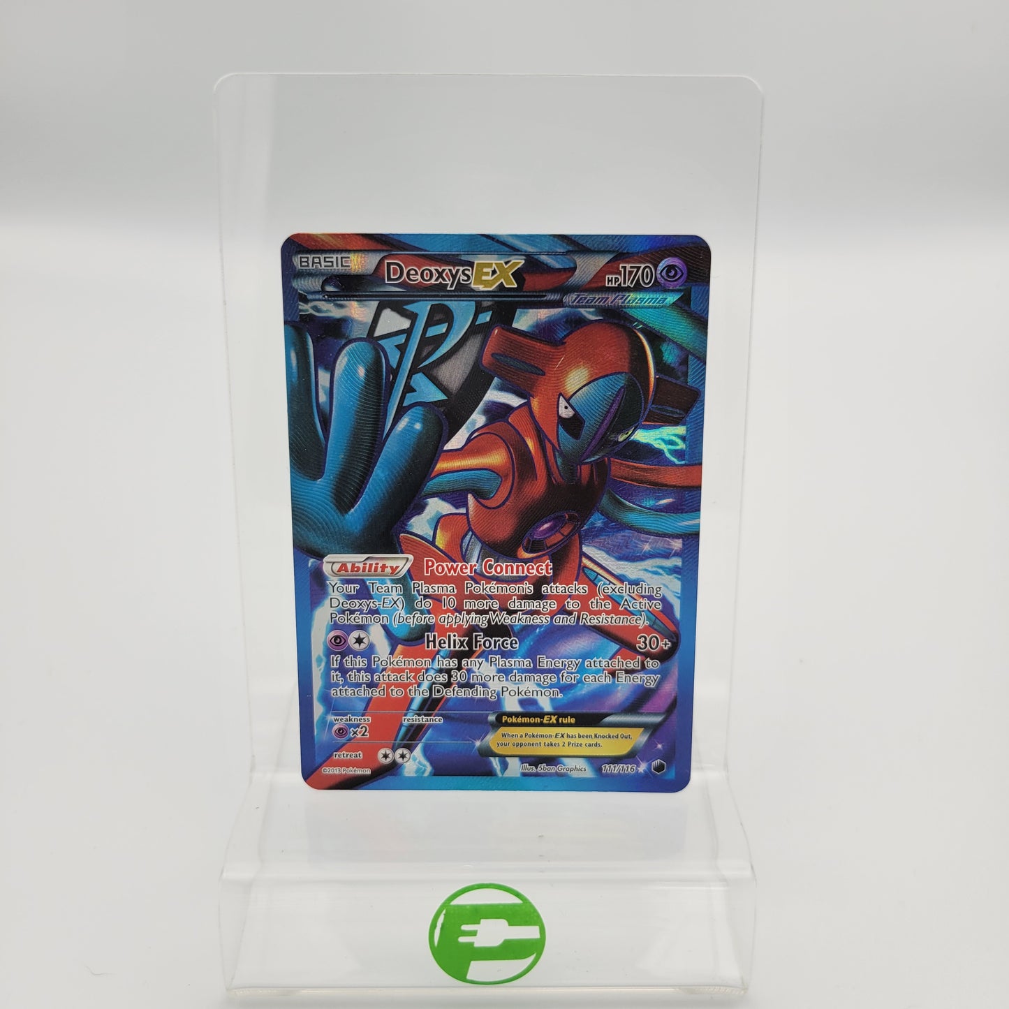 Pokémon TCG Plasma Freeze Deoxys-EX 111/116 Holo Textured English