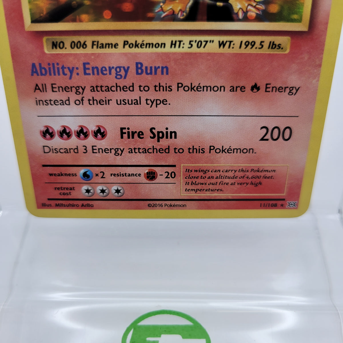 Pokémon TCG Evolutions Charizard 11/108 Holo English