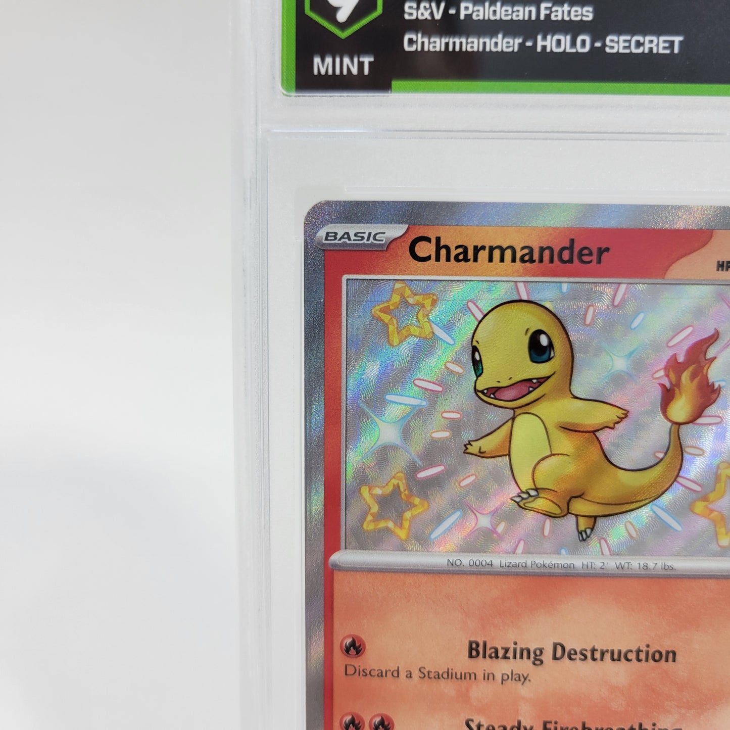 Pokémon TCG Paldean Fates Charmander 109/091 Holo Textured English