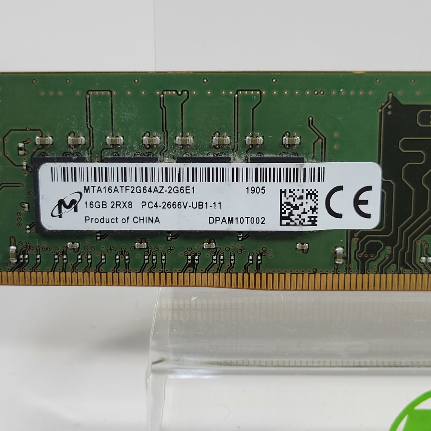 Micron  8GB (1x8GB) RAM DDR4 2666MHz MTA16ATF2G64AZ-2G6E1