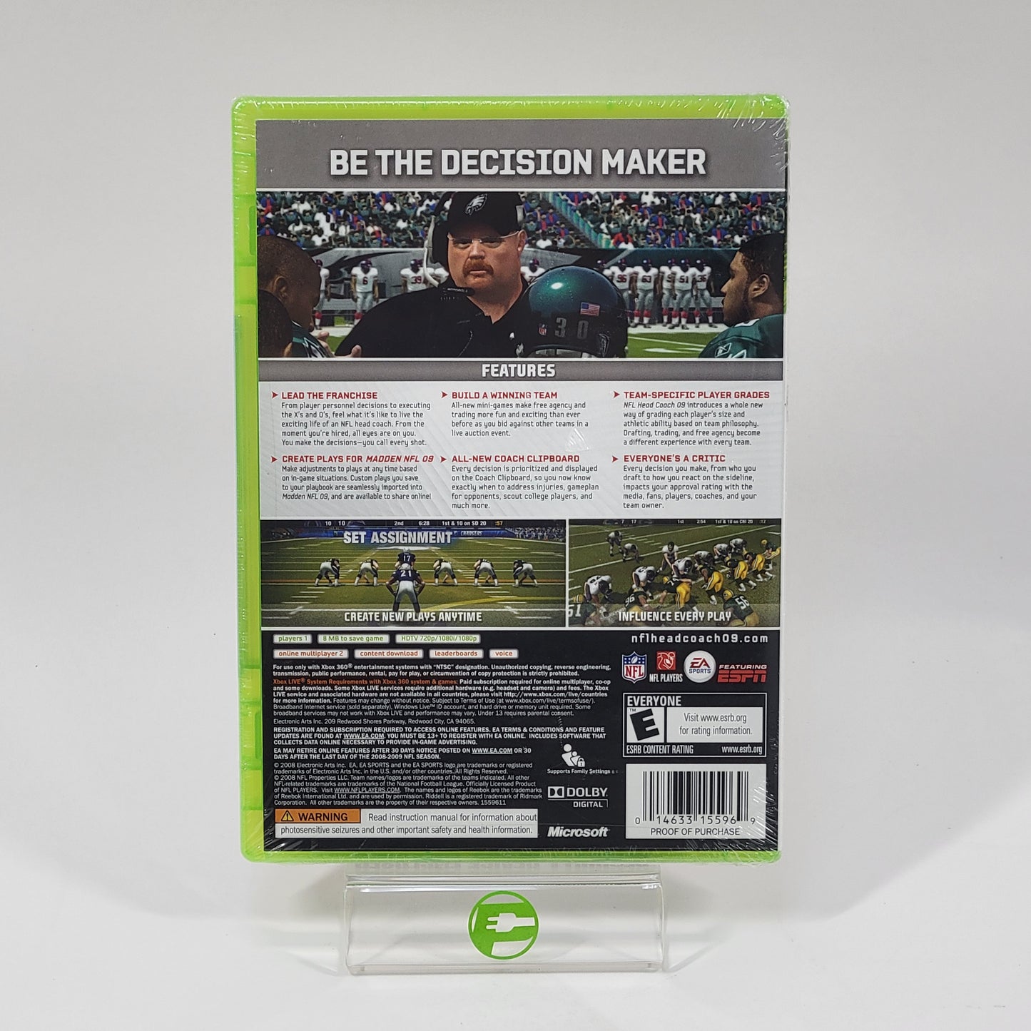 New NFL Head Coach 2009 (Microsoft Xbox 360, 2008)