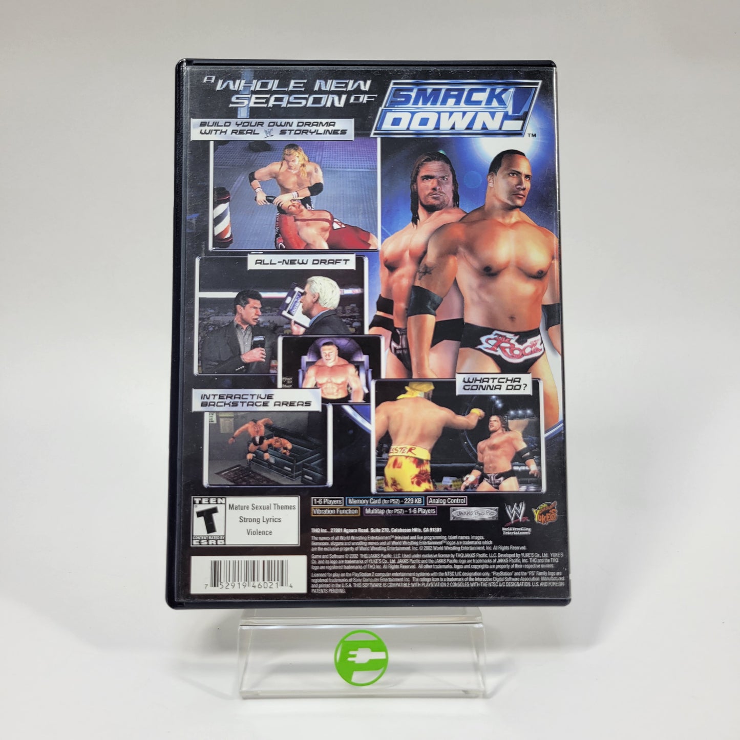 WWE Smackdown Shut Your Mouth (Sony PlayStation 2 PS2, 2002)
