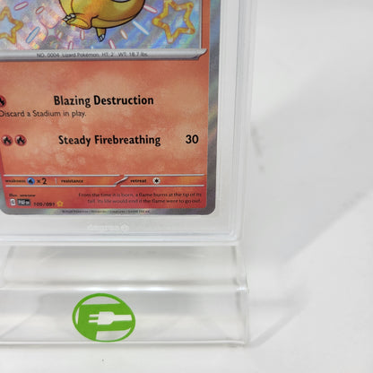 Pokémon TCG Paldean Fates Charmander 109/091 Holo Textured English