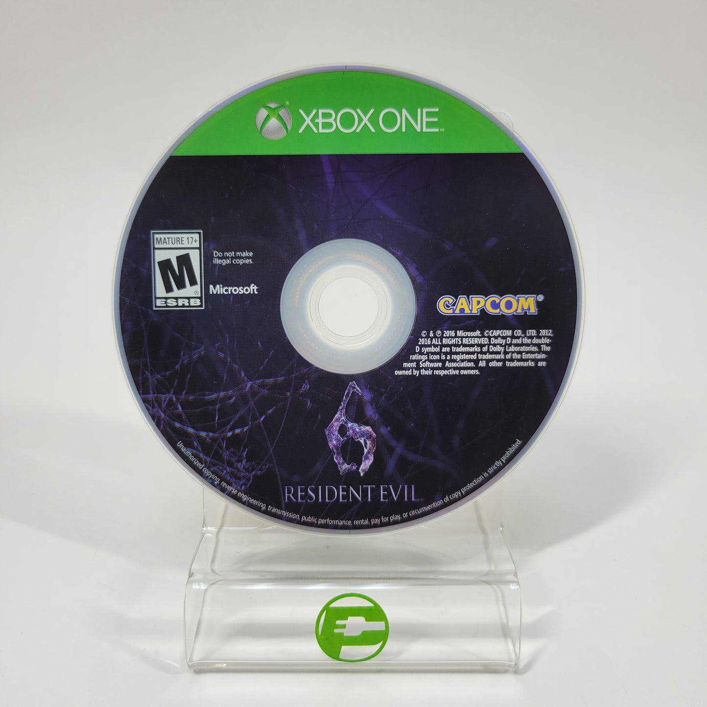 Resident Evil 6 (Microsoft Xbox One, 2016) Disc Only