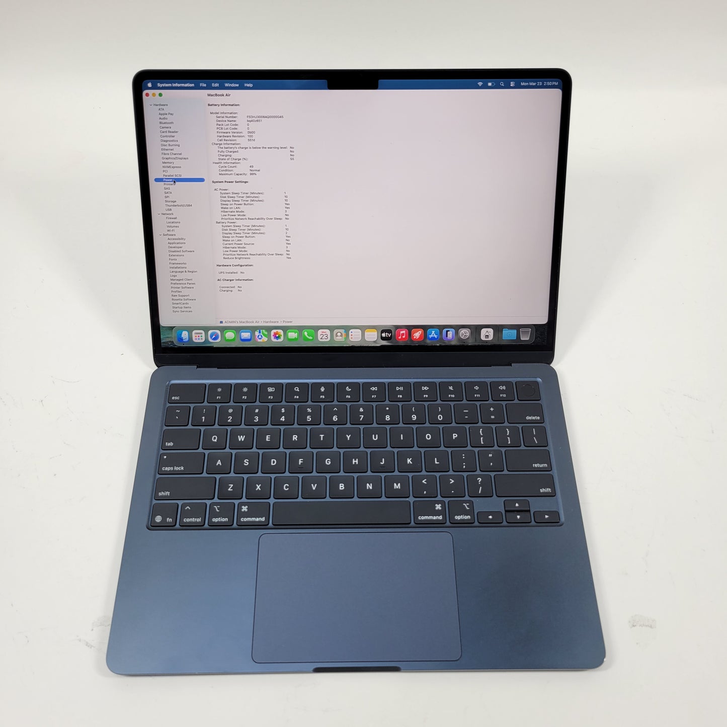 2025 Apple MacBook Air 13" M4 8C GPU 4.5GHz 16GB RAM 256GB SSD A3240 READ