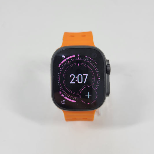 Unlocked Apple Watch Ultra 3 49MM Black Titanium Aftermarket Band MF0J4LW/A