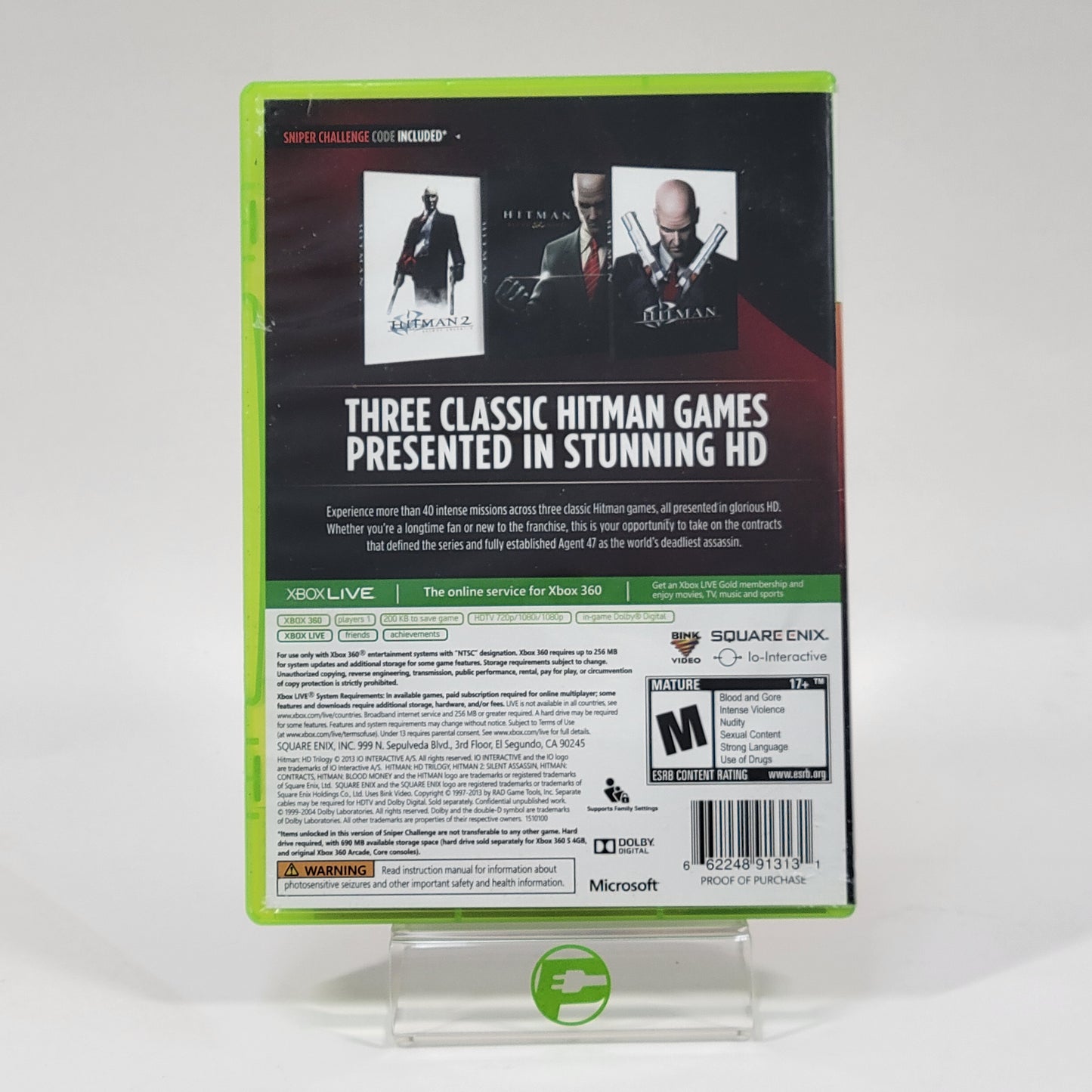 Hitman HD Trilogy (Microsoft Xbox 360, 2013)