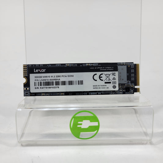 Lexar 2280mm NM610 500GB M.2 NVMe Gen 3.0 x 4 SSD 	LNM610-500RBNA