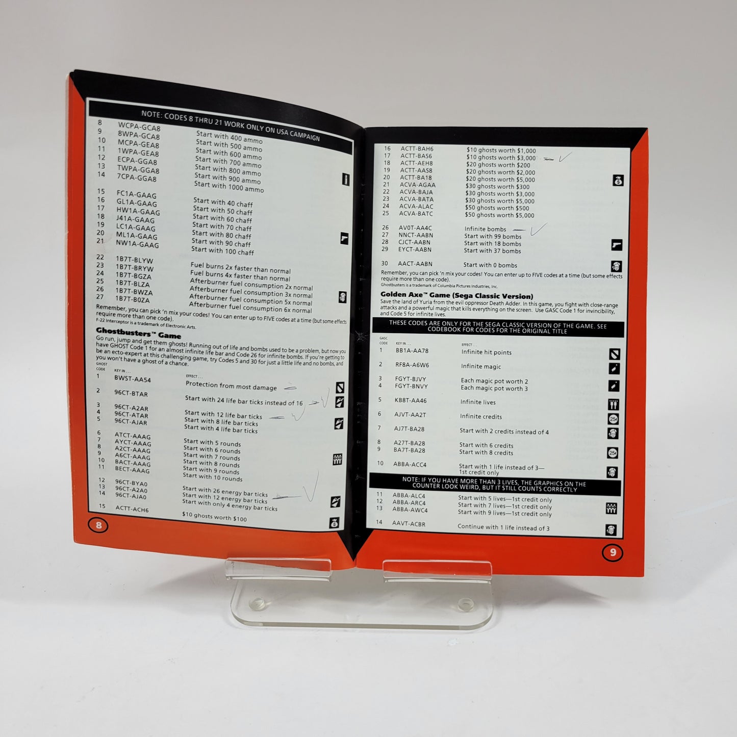 GALOOB  SEGA GENESIS GAME GENIE CODE BOOK CHEAT CODE BOOKLIT  VOLUME 1, NO.2