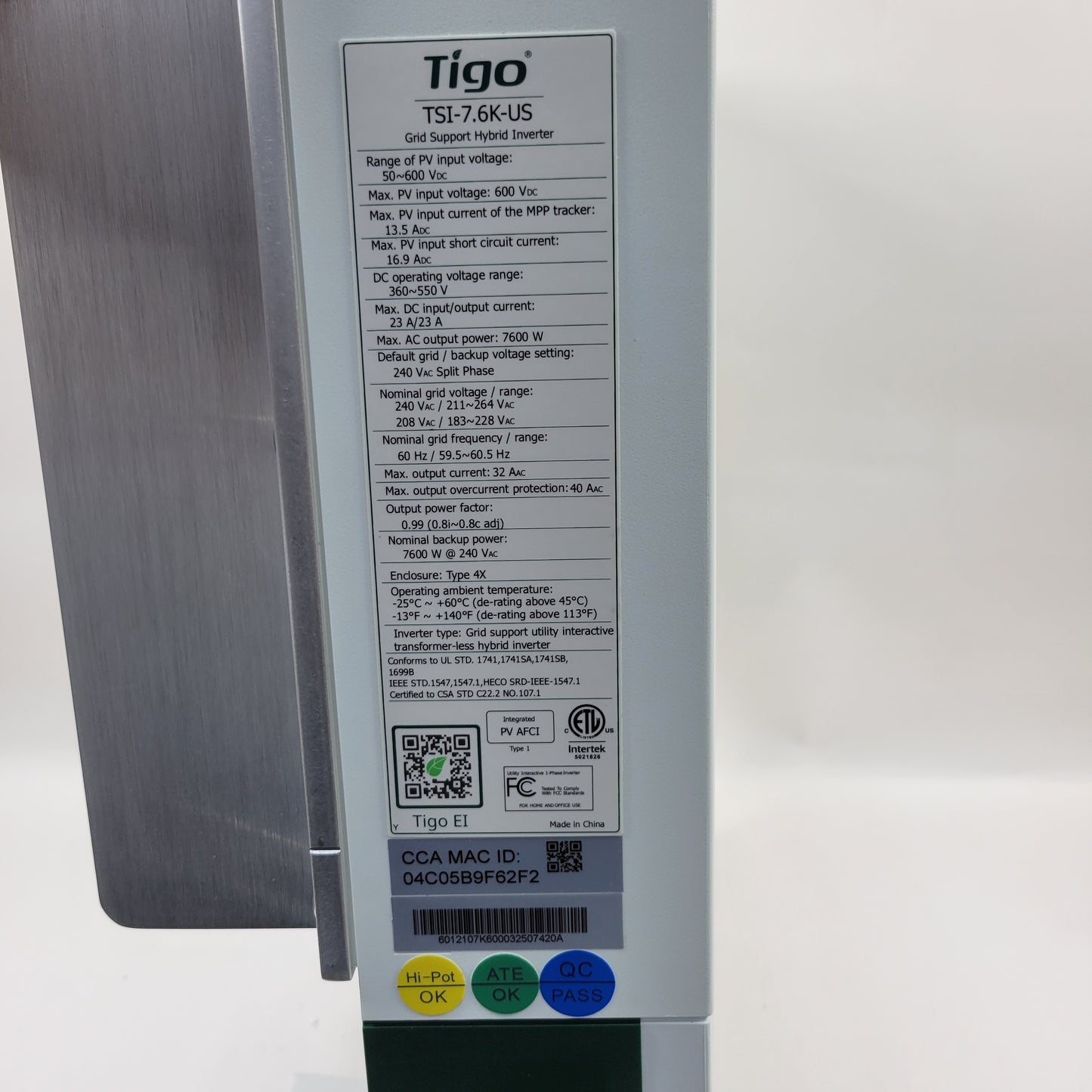 Tigo EI Inverter TSI-7.6k-US 601-2107K6-0003