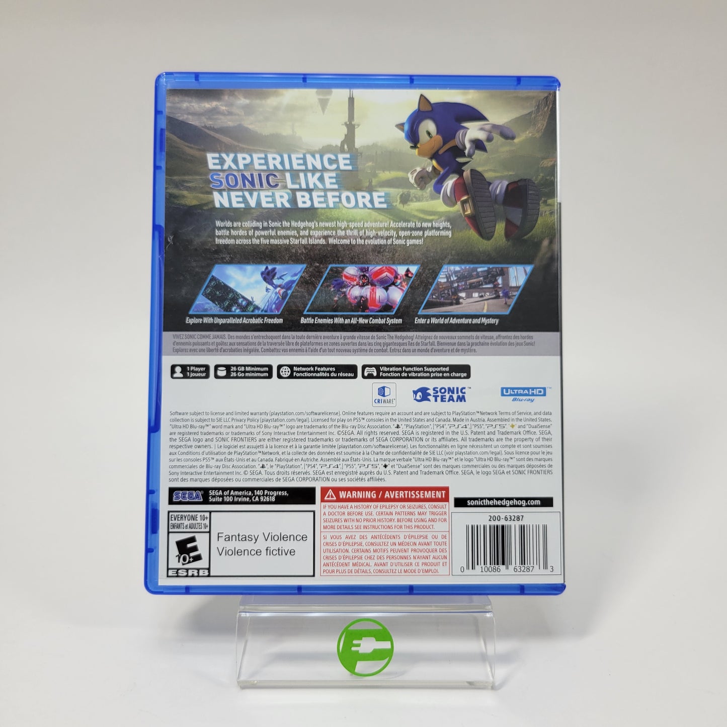 Sonic Frontiers (Sony PlayStation 5 PS5, 2022)