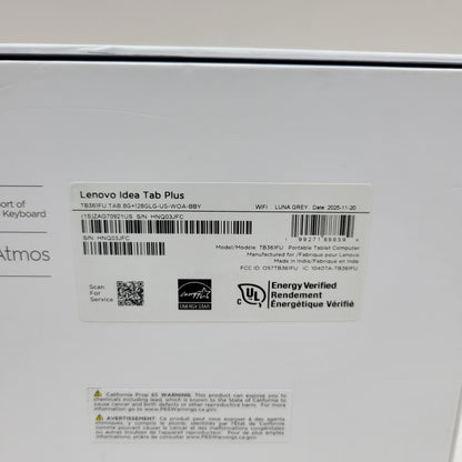 New WiFi Only Lenovo Ideapad Tab Plus 128GB Gray TB361FU
