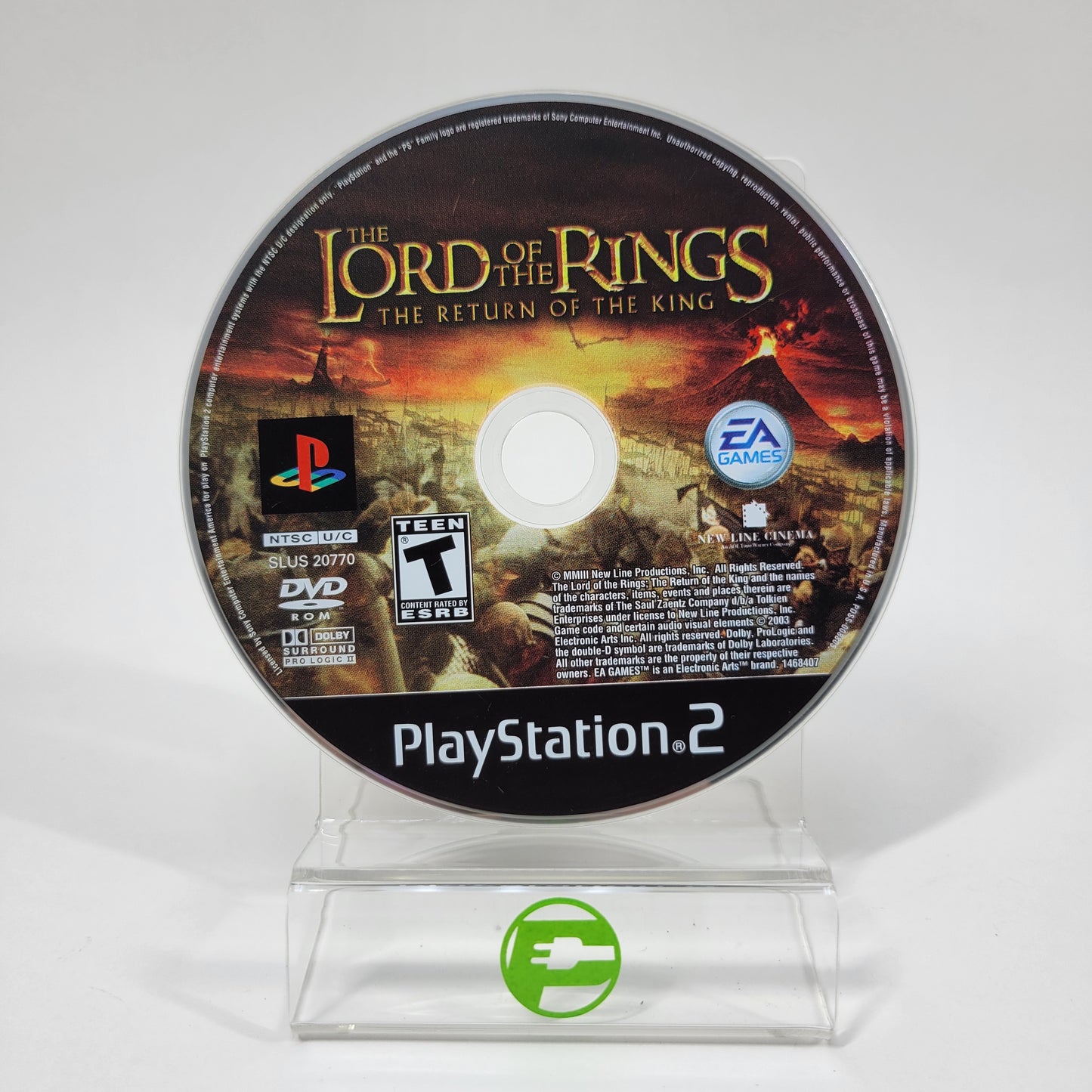 Lord of the Rings Return of the King (Sony PlayStation 2 PS2, 2003) Disc Only